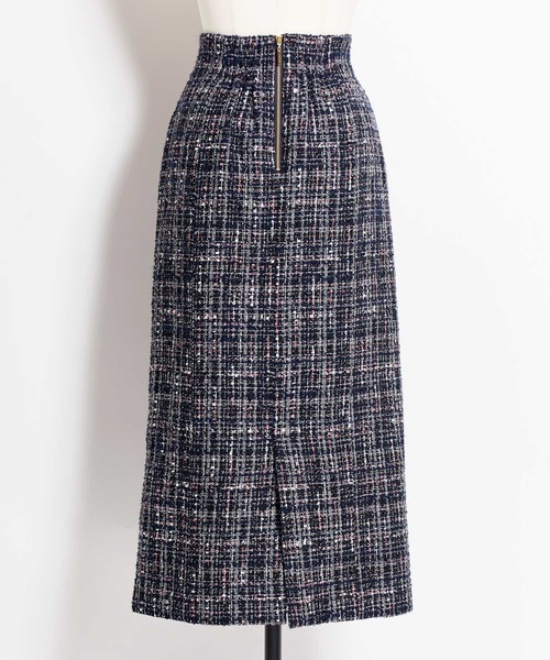 NOELA（ノエラ）の「ツイードナロースカート（スカート・レディース・ブラック/ネイビー/ベージュ・S/M）」の16枚目の写真