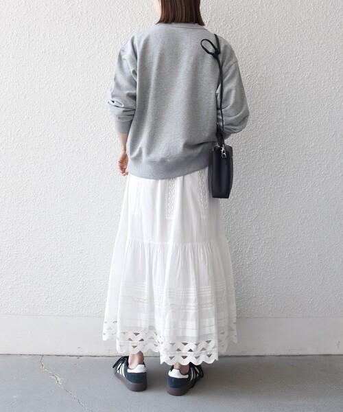 SHIPS any(シップス エニィ)の「【SHIPS any別注】THE KNiTS:〈洗濯機可能〉ロゴ プリント スウェット 26SS(スウェット・レディース・ライトグレー/ナチュラル・ONE SIZE)」の14枚目の写真