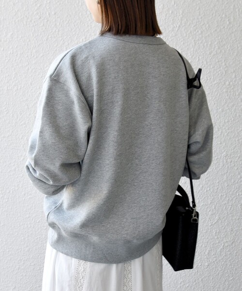 SHIPS any(シップス エニィ)の「【SHIPS any別注】THE KNiTS:〈洗濯機可能〉ロゴ プリント スウェット 26SS(スウェット・レディース・ライトグレー/ナチュラル・ONE SIZE)」の20枚目の写真