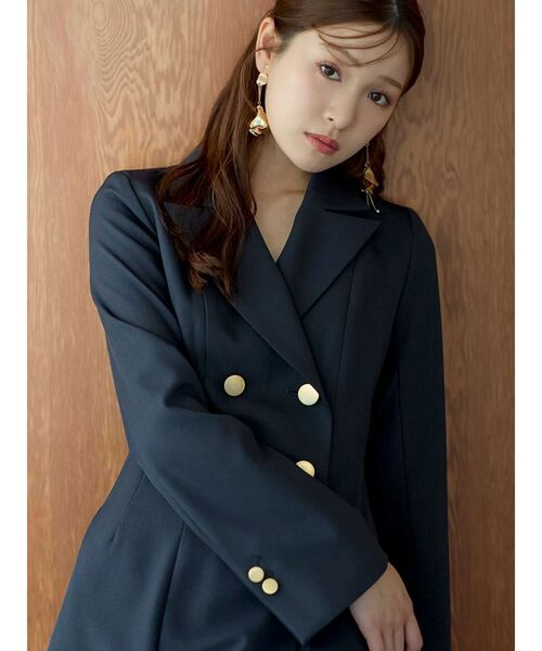 MERCURYDUO（マーキュリーデュオ）の「2WAYフィット＆フレアジャケットワンピース（ワンピース・レディース・ネイビー/ミント/アイボリー・SMALL/MEDIUM）」の19枚目の写真