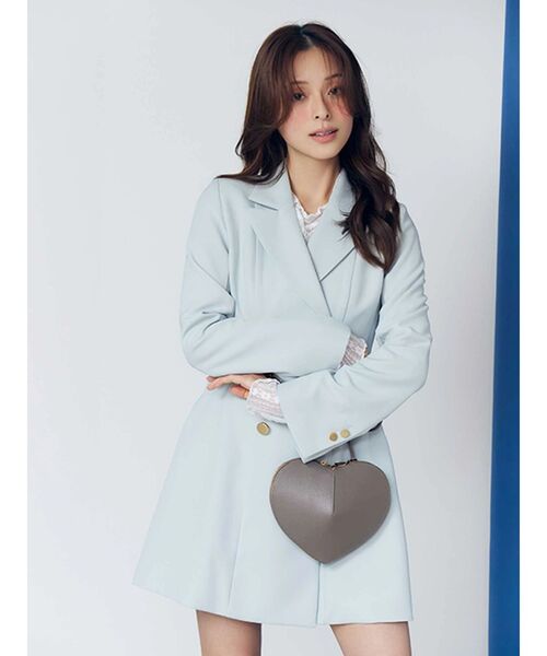 MERCURYDUO（マーキュリーデュオ）の「2WAYフィット＆フレアジャケットワンピース（ワンピース・レディース・ネイビー/ミント/アイボリー・SMALL/MEDIUM）」の22枚目の写真