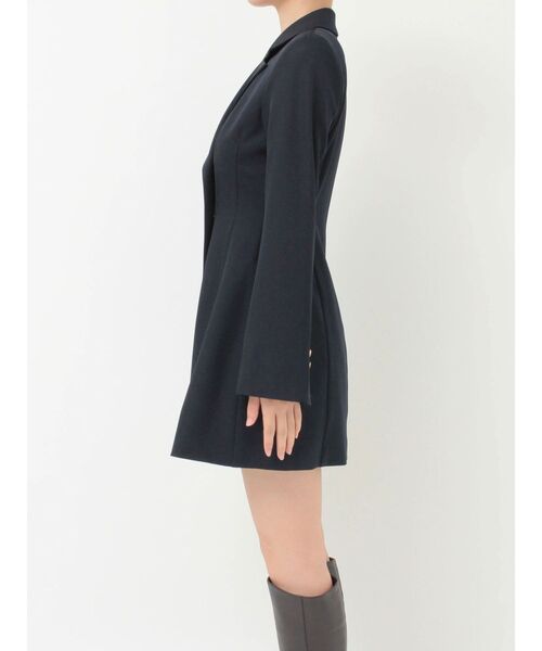 MERCURYDUO（マーキュリーデュオ）の「2WAYフィット＆フレアジャケットワンピース（ワンピース・レディース・ネイビー/ミント/アイボリー・SMALL/MEDIUM）」の4枚目の写真