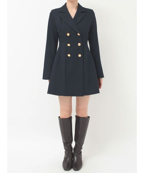 2WAYフィット＆フレアジャケットワンピース（ワンピース）｜MERCURYDUO