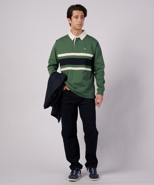 Eddie Bauer（エディーバウアー）の「パネル ラグビーシャツ（ポロシャツ・メンズ・エンジ/グリーン/ネイビー・XXL/XL/S/L/M）」の18枚目の写真