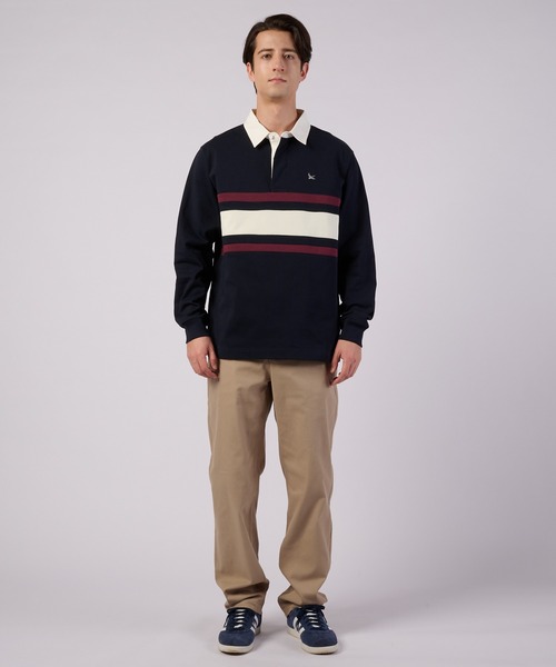 Eddie Bauer（エディーバウアー）の「パネル ラグビーシャツ（ポロシャツ・メンズ・エンジ/グリーン/ネイビー・XXL/XL/S/L/M）」の21枚目の写真