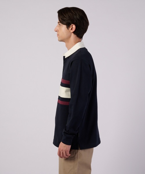 Eddie Bauer（エディーバウアー）の「パネル ラグビーシャツ（ポロシャツ・メンズ・エンジ/グリーン/ネイビー・XXL/XL/S/L/M）」の13枚目の写真