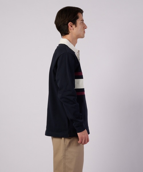 Eddie Bauer（エディーバウアー）の「パネル ラグビーシャツ（ポロシャツ・メンズ・エンジ/グリーン/ネイビー・XXL/XL/S/L/M）」の20枚目の写真