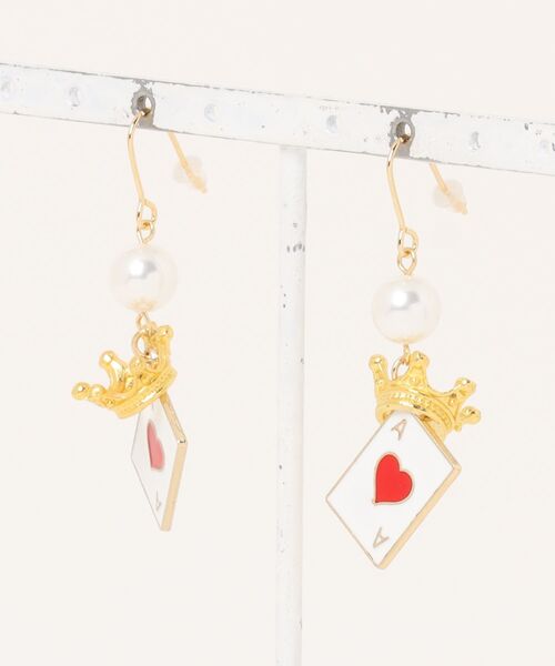 VIBGYOR(ヴィブジョー)の「【MUURABBTI】クラウントランプピアス(MA)(ピアス(両耳用)・レディース・ゴールド・FREE)」の4枚目の写真