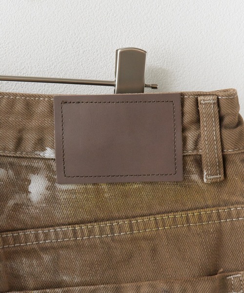 Theater code(シアターコード)の「DIRTY-Washed Vintage-Style 5-Pocket Wide-Leg Denim Pants / DIRTY加工 ヴィンテージライク 5ポケットワイドデニムパンツ 秋 秋服メンズ 2026年秋冬(デニムパンツ・メンズ・ブラウン・M/L)」の3枚目の写真