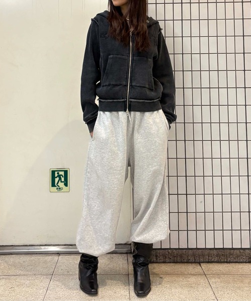 sedacle girl（セダクルガール）の「アップリケロゴサーマルパーカー（パーカー・レディース・カーキ/チャコールグレー/ネイビー/レオパード・MEDIUM/SMALL）」の19枚目の写真