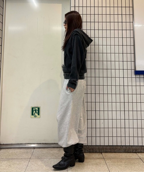 sedacle girl（セダクルガール）の「アップリケロゴサーマルパーカー（パーカー・レディース・カーキ/チャコールグレー/ネイビー/レオパード・MEDIUM/SMALL）」の20枚目の写真