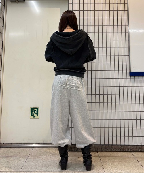 sedacle girl（セダクルガール）の「アップリケロゴサーマルパーカー（パーカー・レディース・カーキ/チャコールグレー/ネイビー/レオパード・MEDIUM/SMALL）」の21枚目の写真