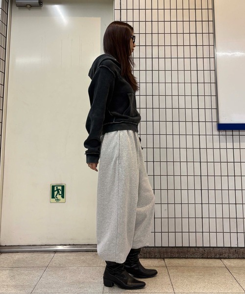 sedacle girl（セダクルガール）の「アップリケロゴサーマルパーカー（パーカー・レディース・カーキ/チャコールグレー/ネイビー/レオパード・MEDIUM/SMALL）」の22枚目の写真