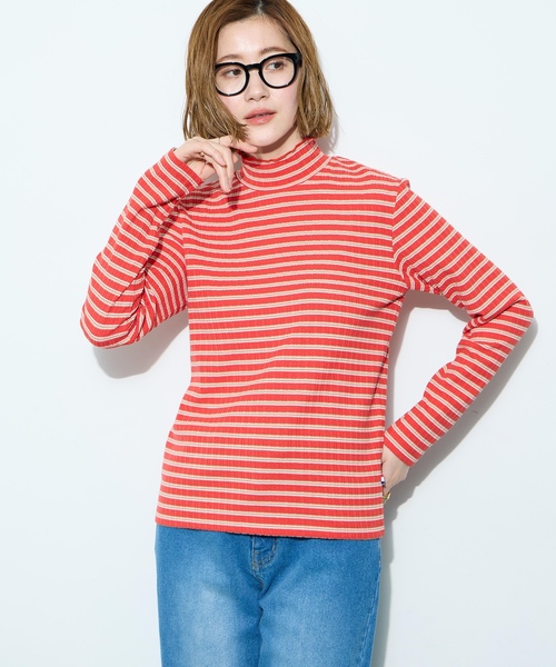 Petit Honfleur（プチオンフルール）の「メローボーダークシュネックT（Tシャツ/カットソー・レディース・グレー/ネイビー/ホワイト/レッド・M/L）」の11枚目の写真