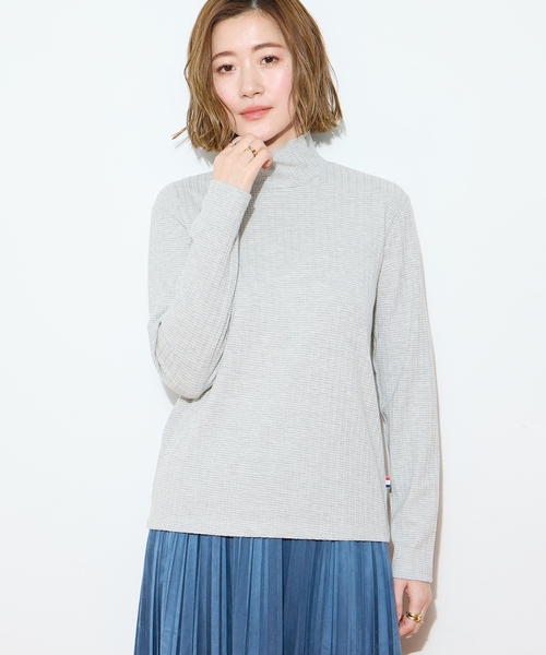 Petit Honfleur（プチオンフルール）の「メローボーダークシュネックT（Tシャツ/カットソー・レディース・グレー/ネイビー/ホワイト/レッド・M/L）」の13枚目の写真
