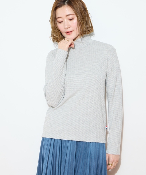 Petit Honfleur（プチオンフルール）の「メローボーダークシュネックT（Tシャツ/カットソー・レディース・グレー/ネイビー/ホワイト/レッド・M/L）」の14枚目の写真