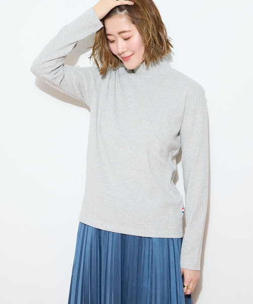 Petit Honfleur（プチオンフルール）の「メローボーダークシュネックT（Tシャツ/カットソー・レディース・グレー/ネイビー/ホワイト/レッド・M/L）」の15枚目の写真