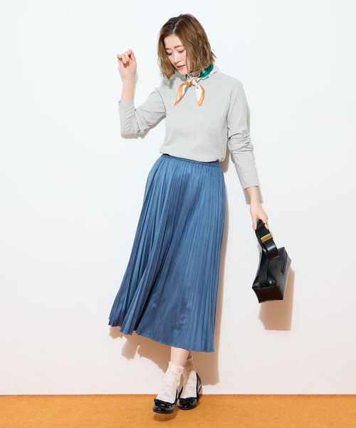 Petit Honfleur（プチオンフルール）の「メローボーダークシュネックT（Tシャツ/カットソー・レディース・グレー/ネイビー/ホワイト/レッド・M/L）」の17枚目の写真