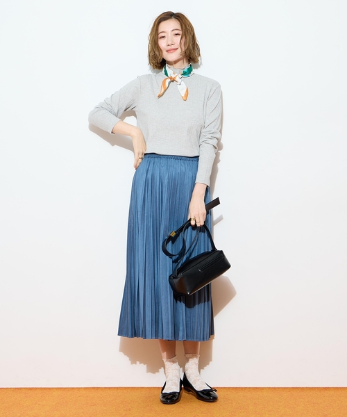 Petit Honfleur（プチオンフルール）の「メローボーダークシュネックT（Tシャツ/カットソー・レディース・グレー/ネイビー/ホワイト/レッド・M/L）」の18枚目の写真