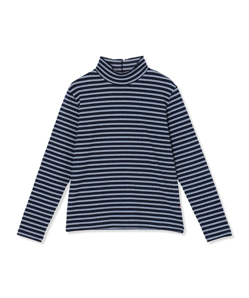 Petit Honfleur（プチオンフルール）の「メローボーダークシュネックT（Tシャツ/カットソー・レディース・グレー/ネイビー/ホワイト/レッド・M/L）」の5枚目の写真