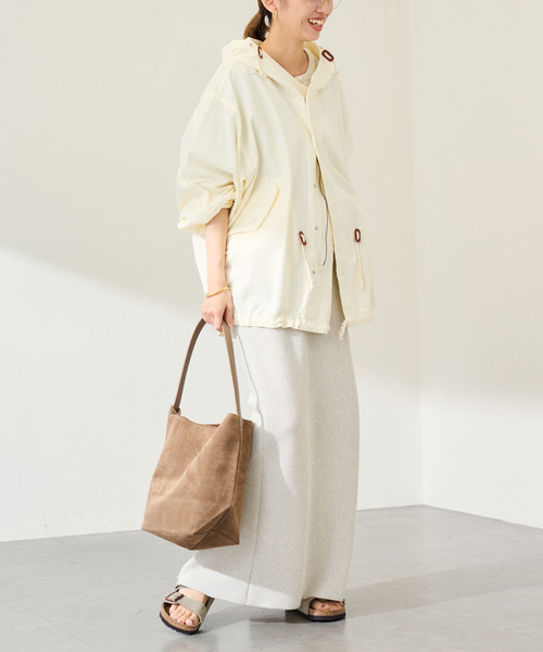 FRAMeWORK（フレームワーク）の「TOP KHAKI/トップカーキ M51ショートパーカー（ミリタリージャケット・レディース・ホワイト系その他/カーキ・FREE）」の4枚目の写真