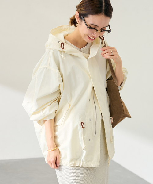 FRAMeWORK（フレームワーク）の「TOP KHAKI/トップカーキ M51ショートパーカー（ミリタリージャケット・レディース・ホワイト系その他/カーキ・FREE）」の6枚目の写真