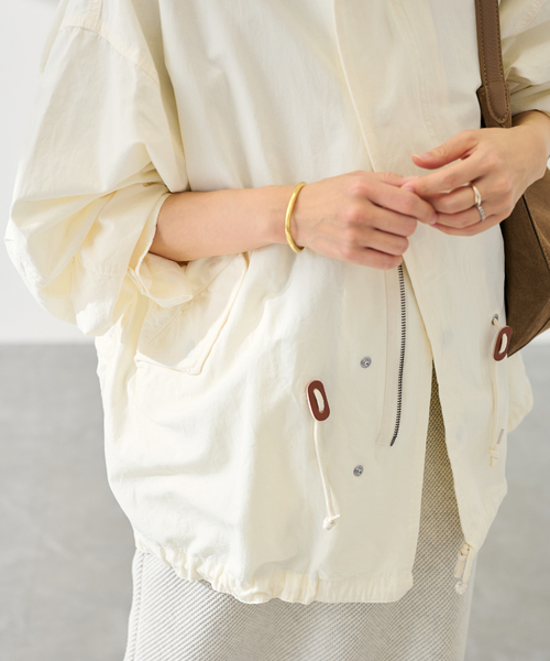 FRAMeWORK（フレームワーク）の「TOP KHAKI/トップカーキ M51ショートパーカー（ミリタリージャケット・レディース・ホワイト系その他/カーキ・FREE）」の10枚目の写真