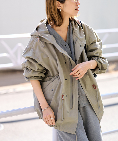 FRAMeWORK（フレームワーク）の「TOP KHAKI/トップカーキ M51ショートパーカー（ミリタリージャケット・レディース・ホワイト系その他/カーキ・FREE）」の15枚目の写真