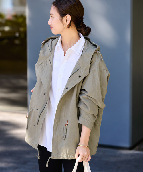 FRAMeWORK（フレームワーク）の「TOP KHAKI/トップカーキ M51ショートパーカー（ミリタリージャケット・レディース・ホワイト系その他/カーキ・FREE）」の20枚目の写真