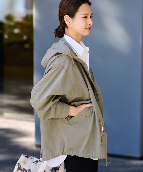 FRAMeWORK（フレームワーク）の「TOP KHAKI/トップカーキ M51ショートパーカー（ミリタリージャケット・レディース・ホワイト系その他/カーキ・FREE）」の22枚目の写真