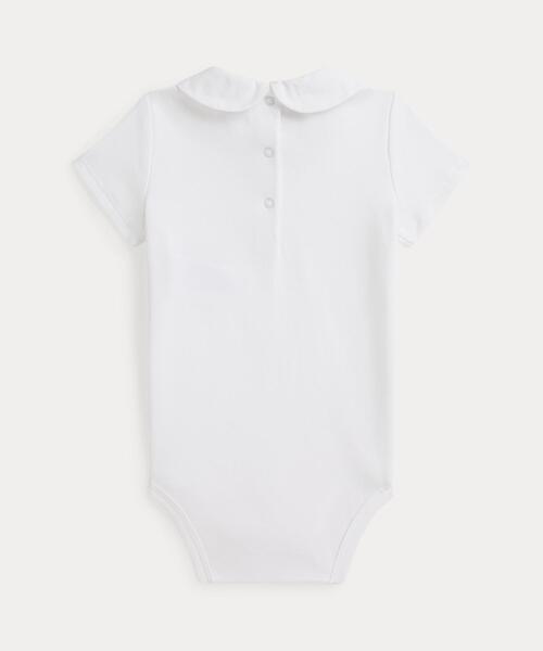 POLO RALPH LAUREN CHILDRENSWEAR(ポロ ラルフ ローレン チルドレンズウェア)の「Polo ベア コットン インターロック ボディスーツ(ロンパース・キッズ・ホワイト・12M)」の2枚目の写真