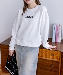 ロゴプリントスウェット[カジュアル 着回し抜群 大人]≪新作≫