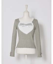 mellfy memory（メルフィーメモリー）の「My love heart tops（ニット/セーター）」