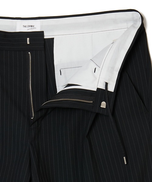 CRIMIE（クライミー）の「TAILORED TROUSERS _ PIN STRIPE EASY CARE（スラックス・メンズ・ブラック/チャコールグレー・S/M/L/XL）」の8枚目の写真