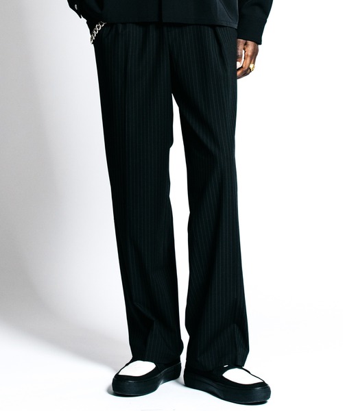 CRIMIE（クライミー）の「TAILORED TROUSERS _ PIN STRIPE EASY CARE（スラックス・メンズ・ブラック/チャコールグレー・S/M/L/XL）」の9枚目の写真