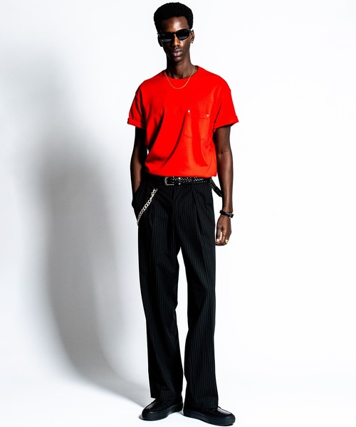 CRIMIE（クライミー）の「TAILORED TROUSERS _ PIN STRIPE EASY CARE（スラックス・メンズ・ブラック/チャコールグレー・S/M/L/XL）」の13枚目の写真
