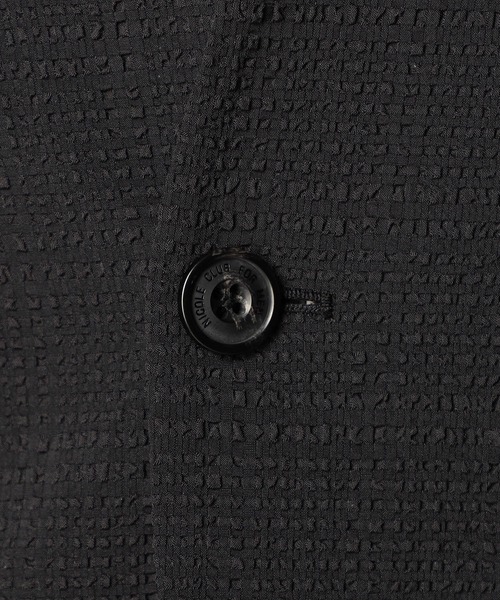 NICOLE CLUB FOR MEN（ニコルクラブフォーメン）の「サッカーチェック　ノーカラージャケット（その他アウター・メンズ・ネイビー/ブラック・MEDIUM/LARGE/X-LARGE）」の11枚目の写真