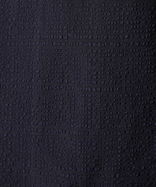 NICOLE CLUB FOR MEN（ニコルクラブフォーメン）の「サッカーチェック　ノーカラージャケット（その他アウター・メンズ・ネイビー/ブラック・MEDIUM/LARGE/X-LARGE）」の16枚目の写真