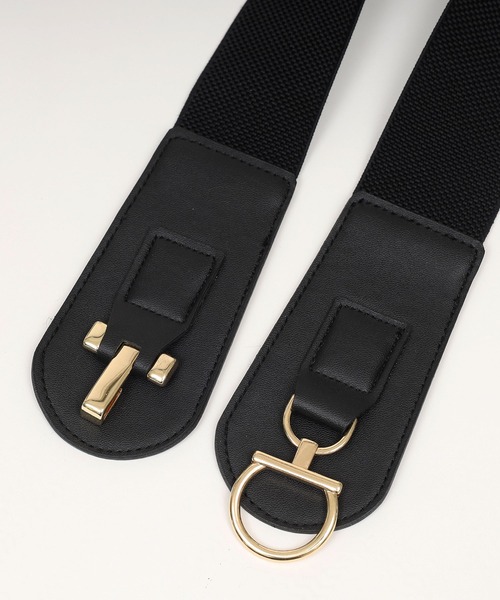 ROYAL PARTY（ロイヤルパーティー）の「ゴールドビットウエストマーカーベルト（ベルト・レディース・ブラック/ブラウン・FREE）」の5枚目の写真