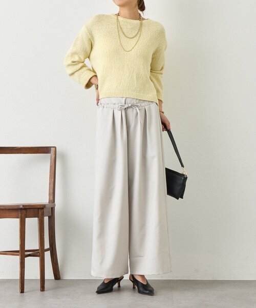 Jena espace merveilleux(ジェナ エスパスメルヴェイユ)の「ウエストフリルパンツ(その他パンツ・レディース・ライトグレー/ベージュ・FREE)」の18枚目の写真