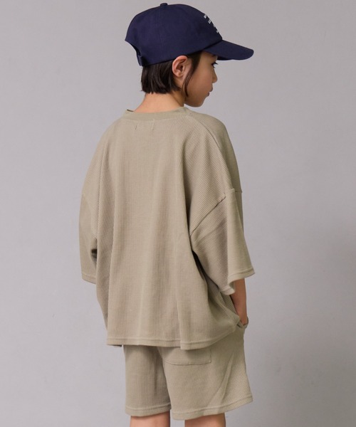 PAIRMANON STREET(ペアマノンストリート)の「【ワッフル】ヘンリーネックセットアップ【PAIRMANON STREET】(セットアップ・キッズ・ブラック/グレー/カーキ/ベージュ・130/140/150/160/110/120/90/100)」の12枚目の写真
