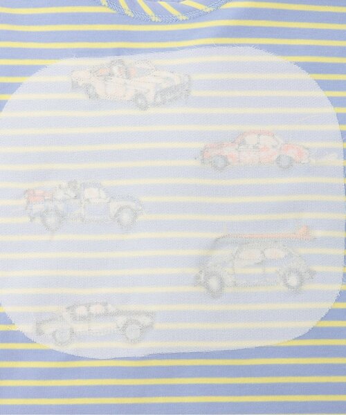 sense of wonder（センスオブワンダー）の「リバティクルマ刺しゅう長袖Tシャツ（Tシャツ/カットソー・キッズ・ブルー/グレー・110cm/100cm/90cm/80ｃｍ/120cm）」の6枚目の写真