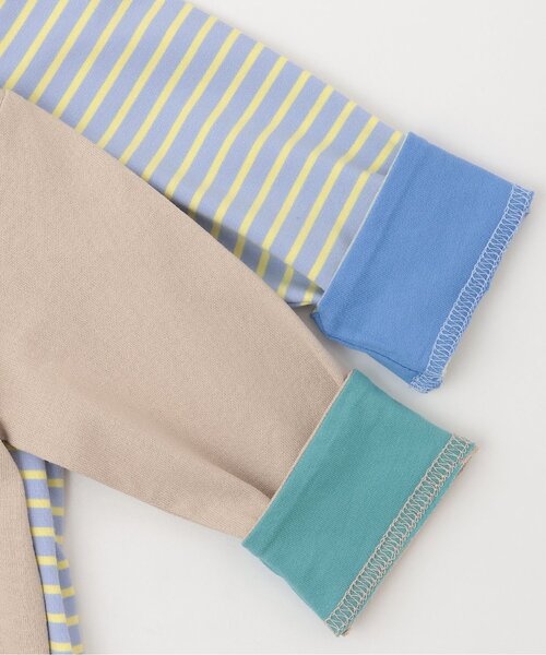 sense of wonder（センスオブワンダー）の「リバティクルマ刺しゅう長袖Tシャツ（Tシャツ/カットソー・キッズ・ブルー/グレー・110cm/100cm/90cm/80ｃｍ/120cm）」の8枚目の写真