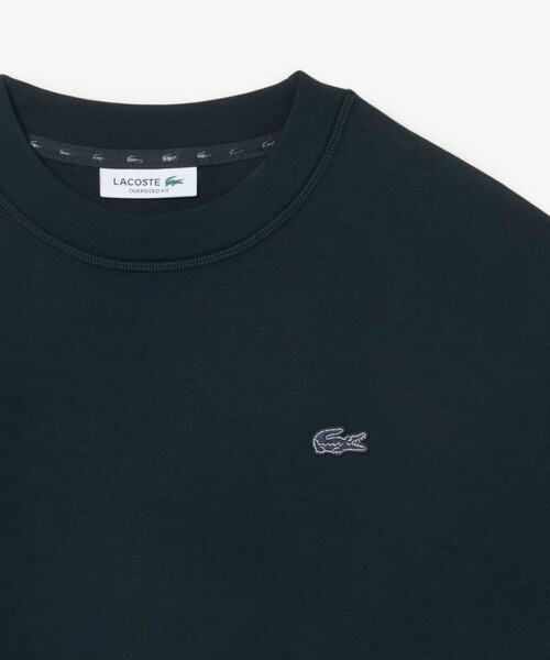LACOSTE（ラコステ）の「オーバーサイズダブルフェイスジャージ クルーネックスウェットシャツ（スウェット・レディース・ホワイト/ベージュ・38/40/36/34）」の10枚目の写真