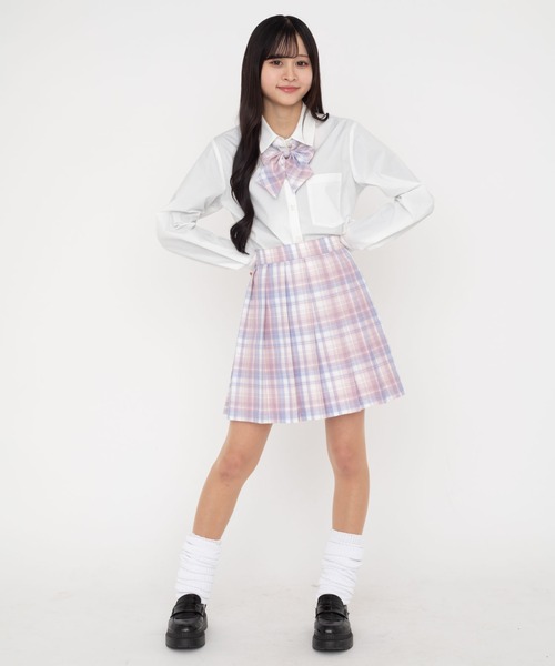 WEGO(ウィゴー)の「WEGO/スクールプリーツスカート(スカート・レディース・レッド系その他2/ベージュ系その他2/ホワイト系その他3/グレー系その他3/その他1/ブルー系その他2/ブラック・LARGE/SMALL/MEDIUM)」の10枚目の写真