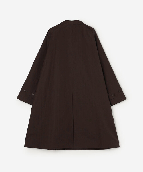 Kaptain Sunshine(キャプテン サンシャイン)の「KAPTAIN SUNSHINE | コットンナイロン ウォーカーコート MEN(ステンカラーコート・メンズ・ブラック/ブラウン・5/4)」の5枚目の写真