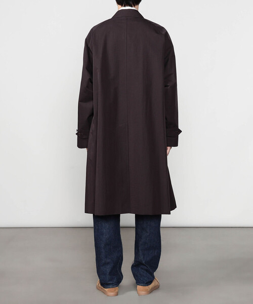 Kaptain Sunshine(キャプテン サンシャイン)の「KAPTAIN SUNSHINE | コットンナイロン ウォーカーコート MEN(ステンカラーコート・メンズ・ブラック/ブラウン・5/4)」の14枚目の写真