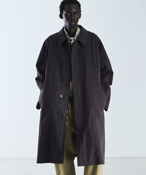 Kaptain Sunshine(キャプテン サンシャイン)の「KAPTAIN SUNSHINE | コットンナイロン ウォーカーコート MEN(ステンカラーコート・メンズ・ブラック/ブラウン・5/4)」の20枚目の写真