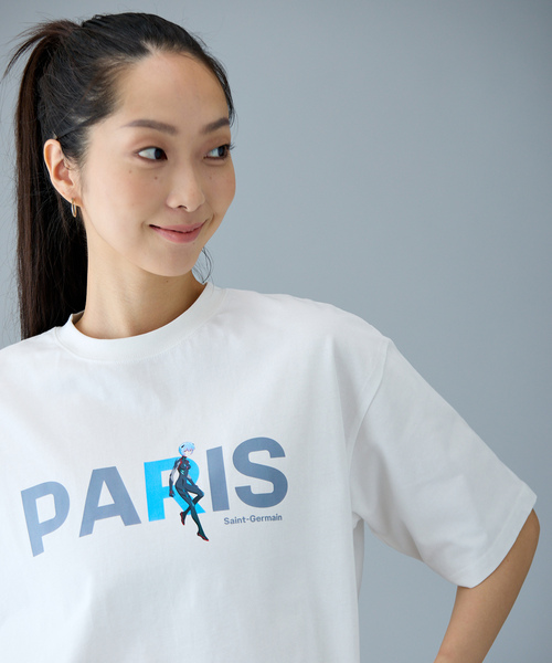 PARIS SAINT-GERMAIN(パリサンジェルマン)の「《限定復刻》【EVA*PSG】 JP REI TEE(Tシャツ/カットソー・メンズ・ブラック/ホワイト・SMALL/MEDIUM/X-LARGE/LARGE)」の5枚目の写真