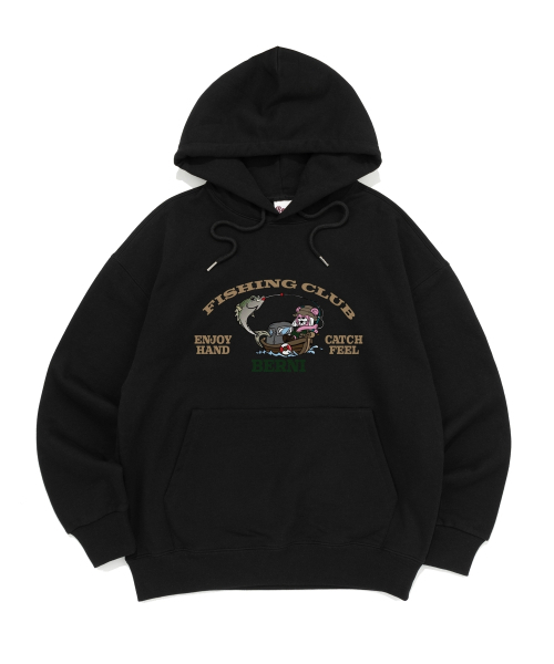 BERNI(ベルニ)の「フィッシングクラブ パーカー (ブラック)(パーカー・レディース・その他・LARGE/X-LARGE/SMALL/MEDIUM)」の1枚目の写真